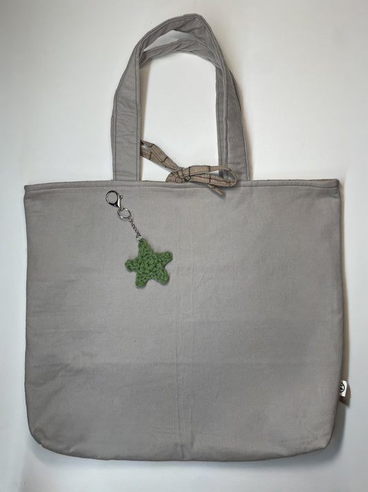 Large Everyday Market Tote in Sage Check