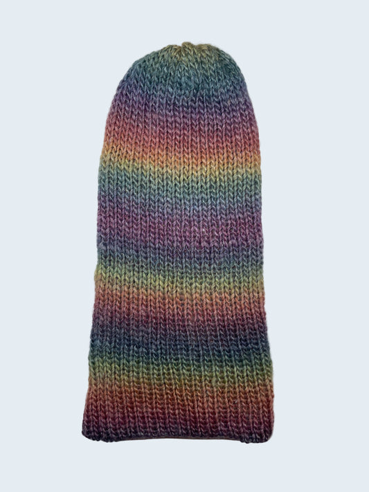 Knitted ScrappyCap in Dusky Rainbow