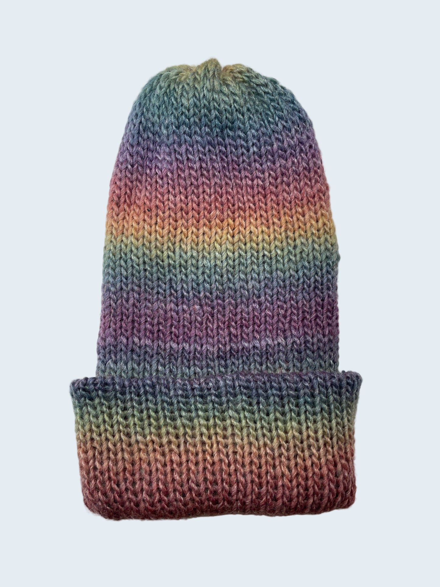 Knitted ScrappyCap in Dusky Rainbow