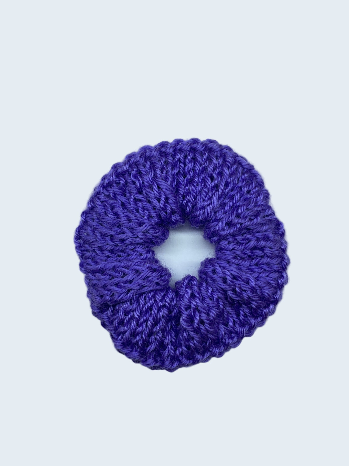 Knit Scrunchie in Amethyst