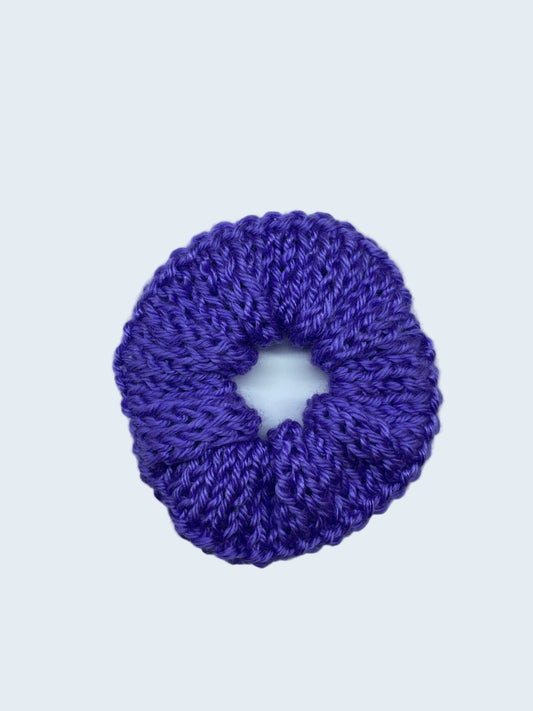 Knit Scrunchie in Amethyst