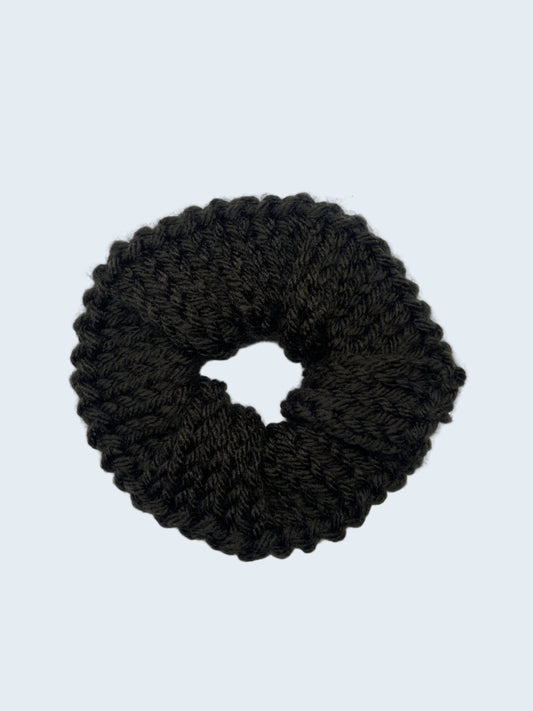 Knit Scrunchie in Espresso