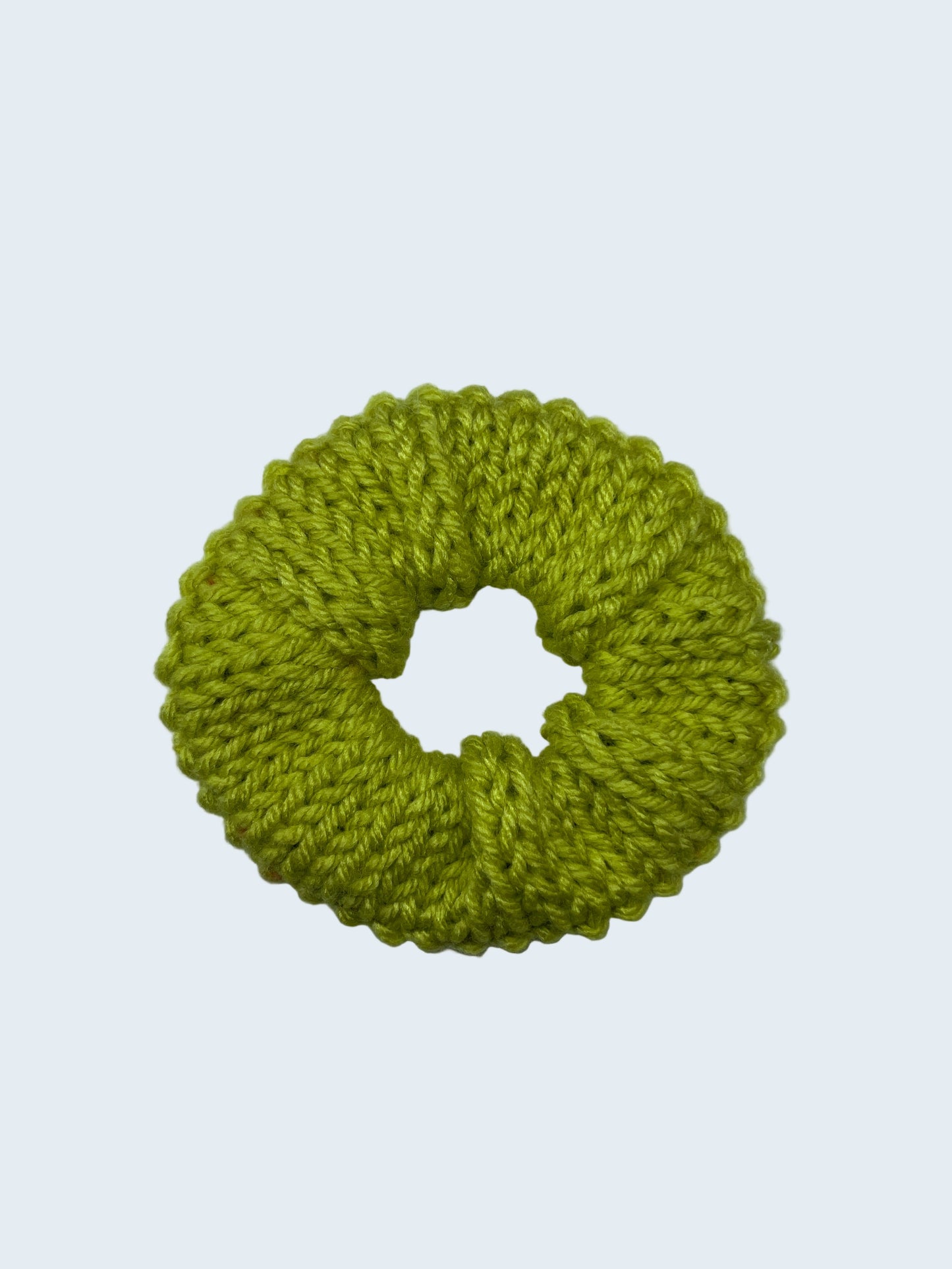 Knit Scrunchie in Sour Stitch