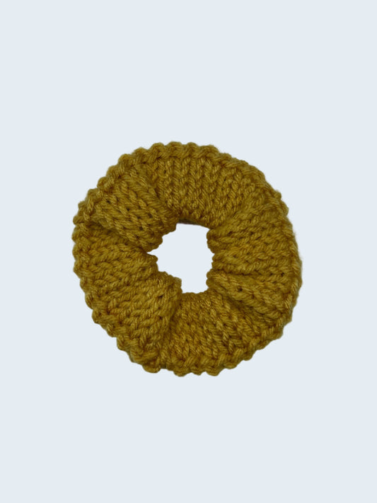 Knit Scrunchie in Sunflower