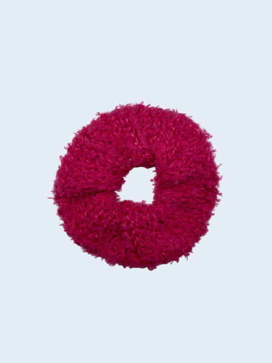 Knit Scrunchie in Barbie