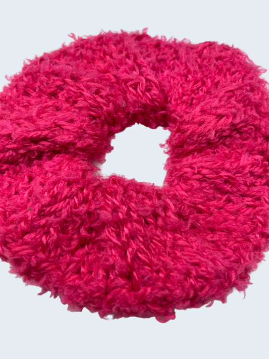 Knit Scrunchie in Barbie