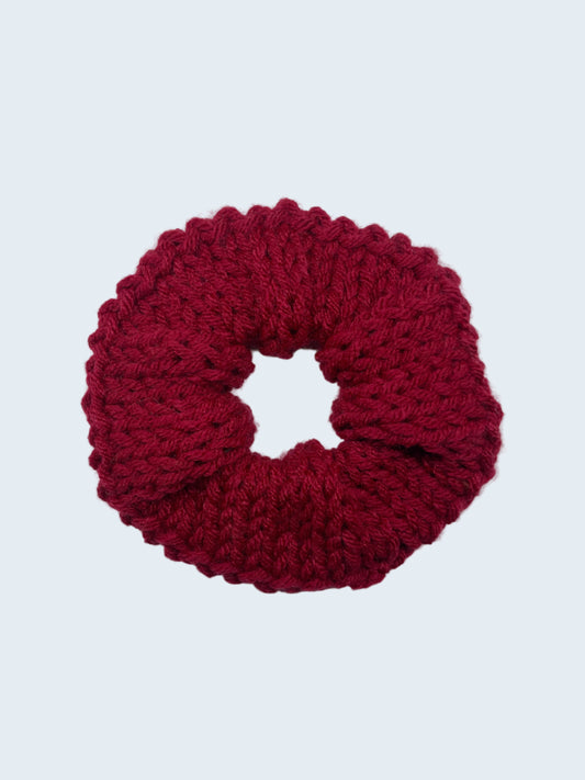 Knit Scrunchie in Cinnamon