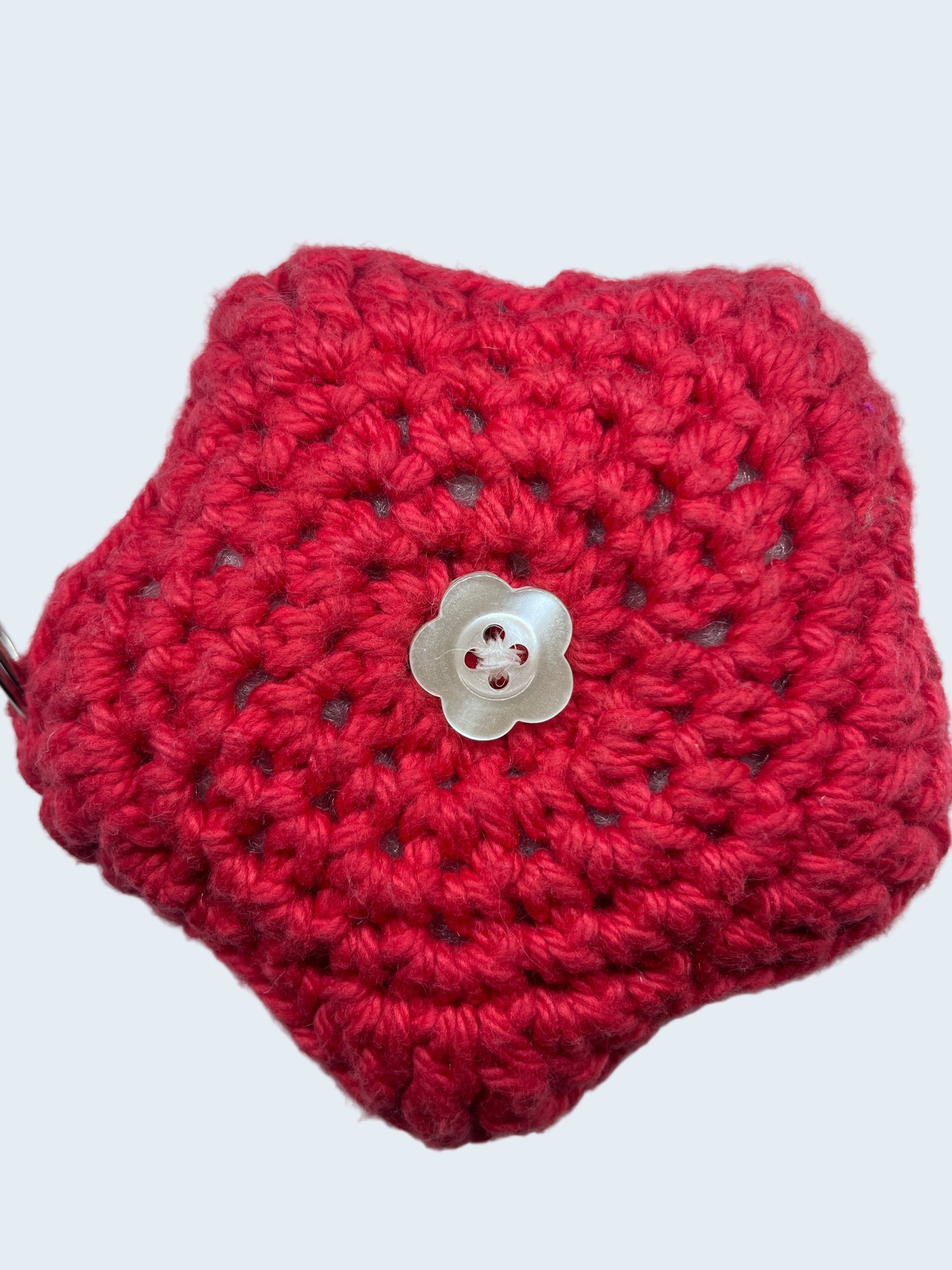 Star Puff Keychain in Cherry Bomb