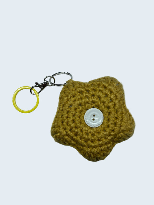 Star Puff Keychain in Sunflower