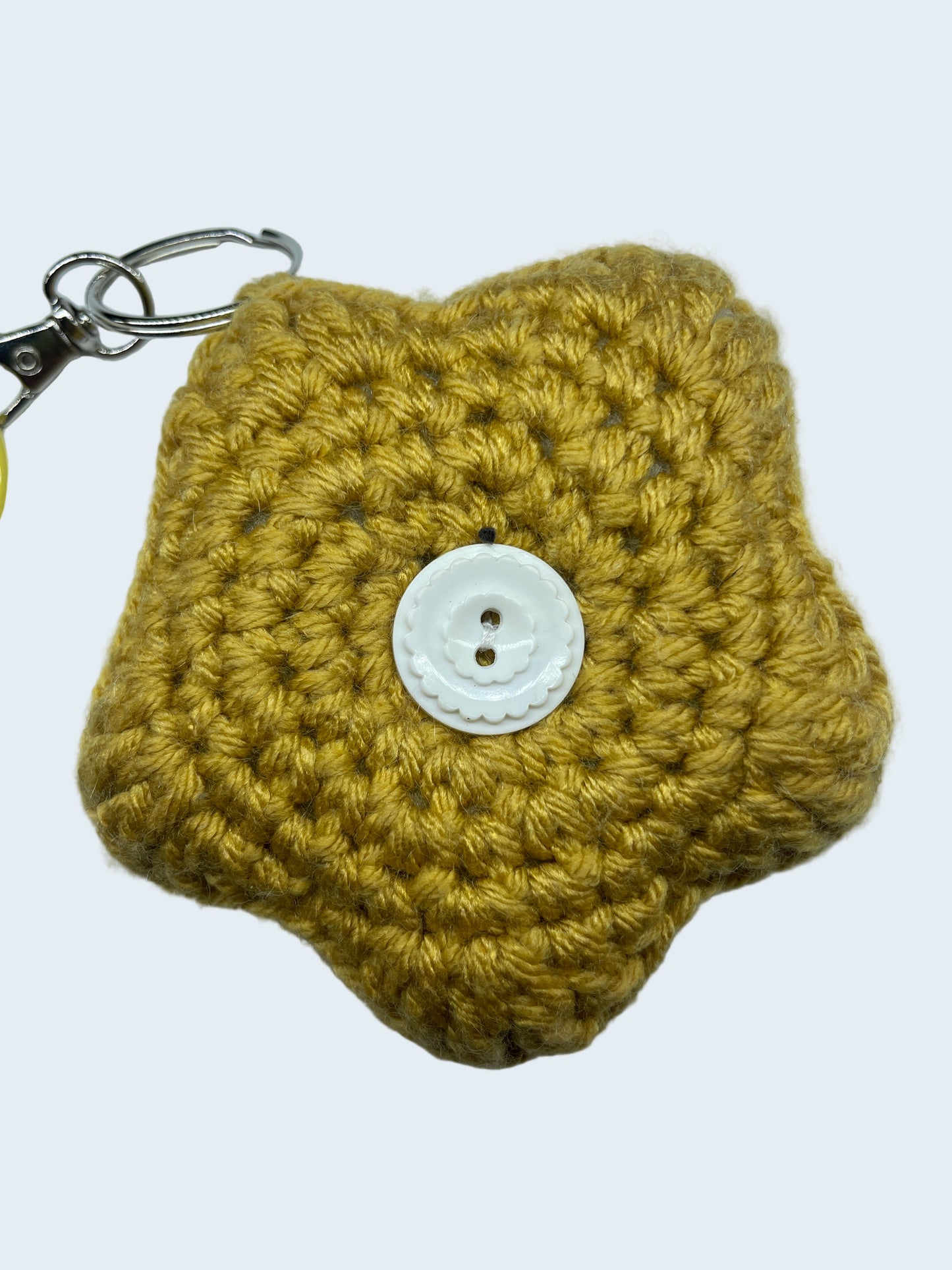 Star Puff Keychain in Sunflower