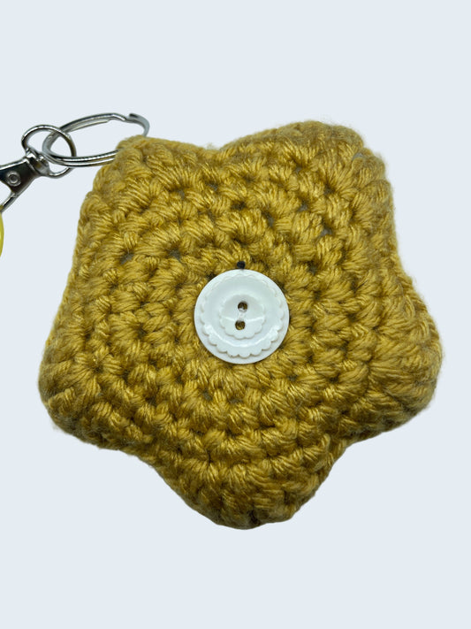 Star Puff Keychain in Sunflower